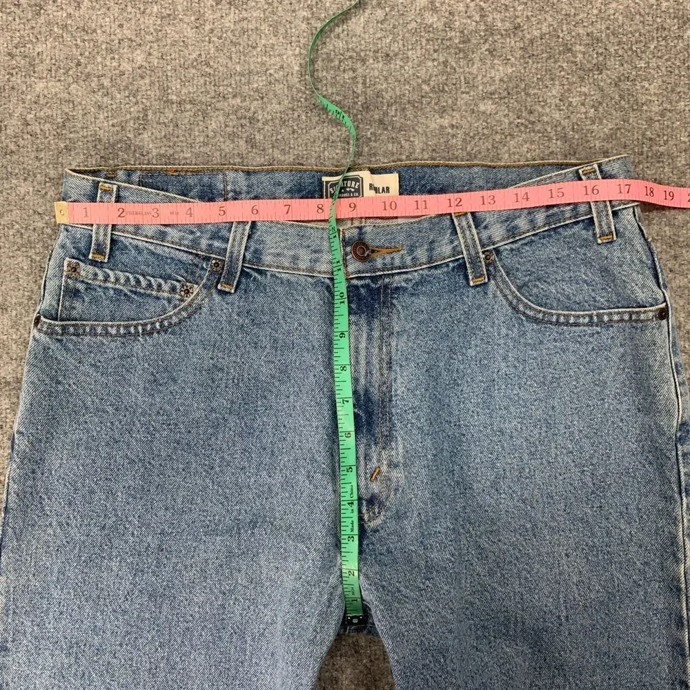 Levis Work Jeans Mens 36 Blue Regular Classic Fit Durable Heavyweight Denim 2008
